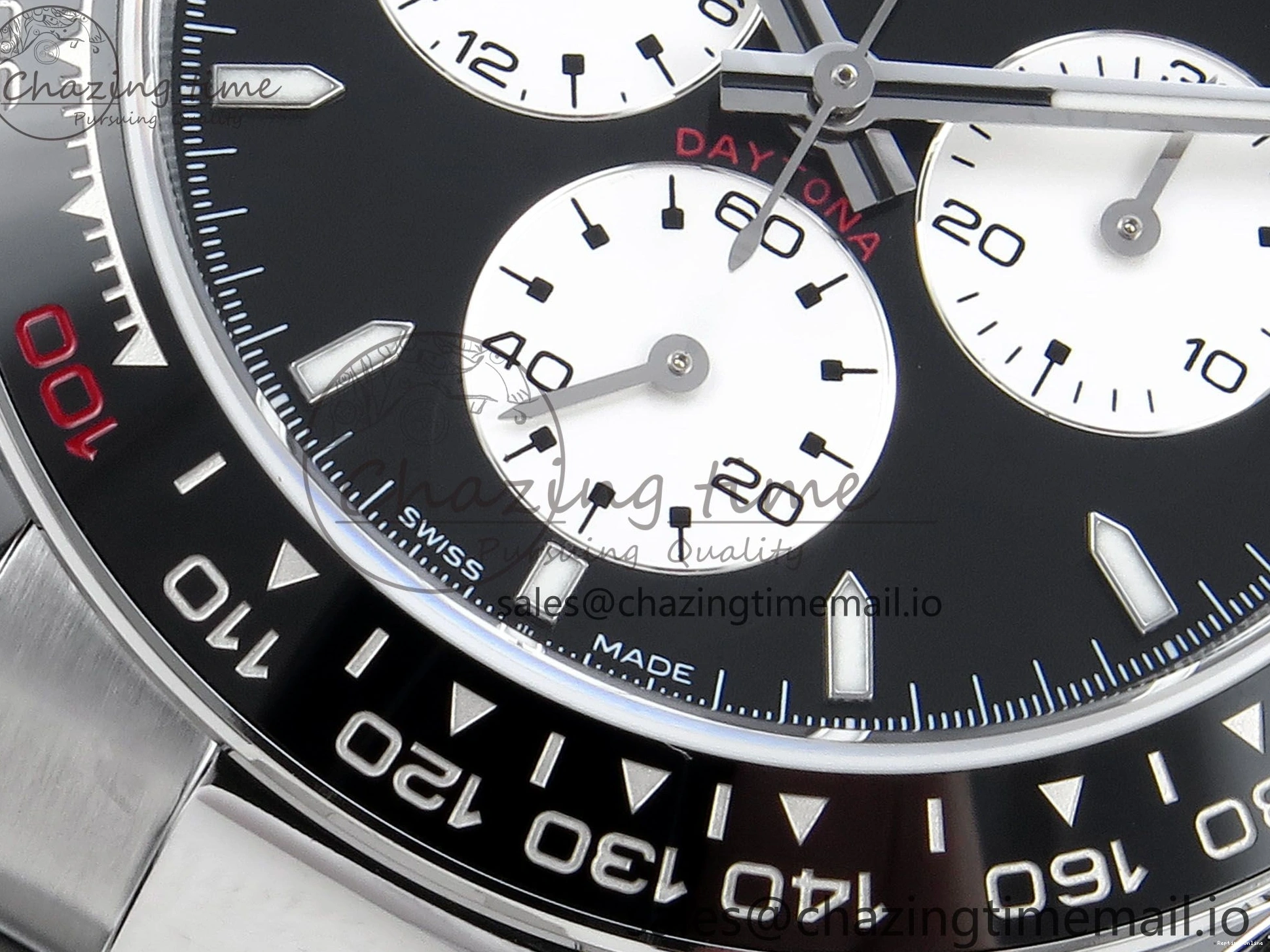 0209 EyeCatching Daytona 126529 QF 1:1 Best Edition Black Dial Steel 904L on SS Bracelet V8 QF 652